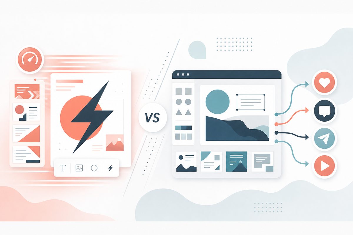 HyperFast vs Canva: Design Tool vs AI Business Platform