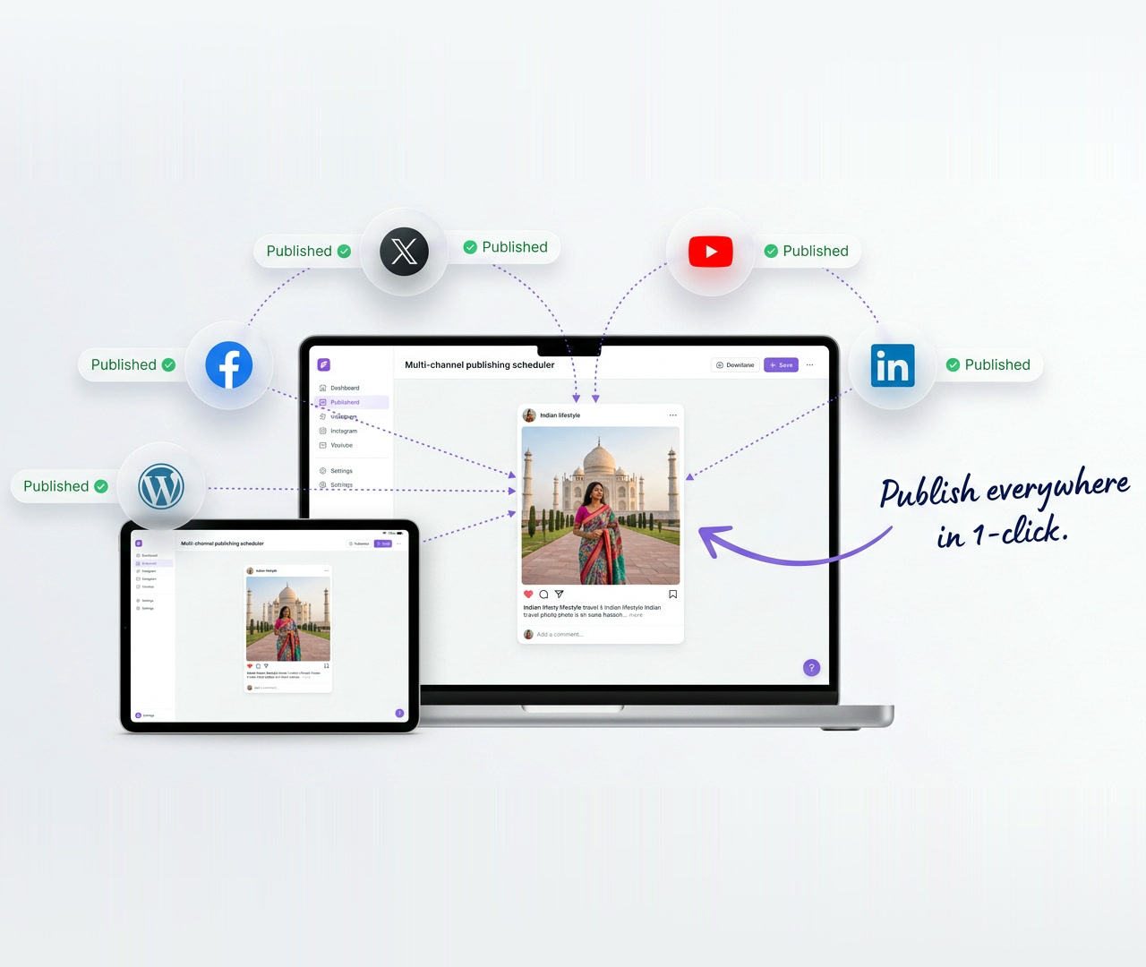 HyperFast Publish - Multi-Channel Social Content Calendar and Analytics