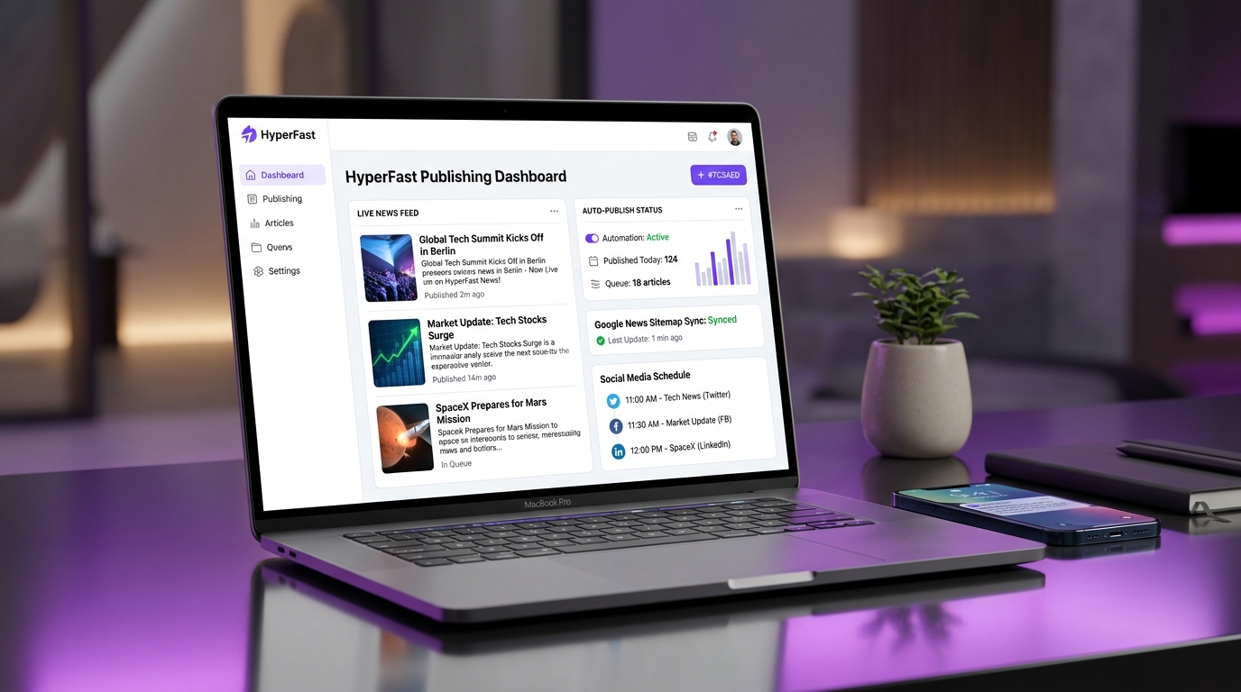 HyperFast Automated News Publishing - Scheduled distribution queues and Auto Mode