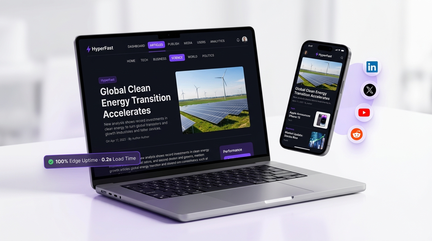 HyperFast News Publishing Platform - High-performance publishing infrastructure
