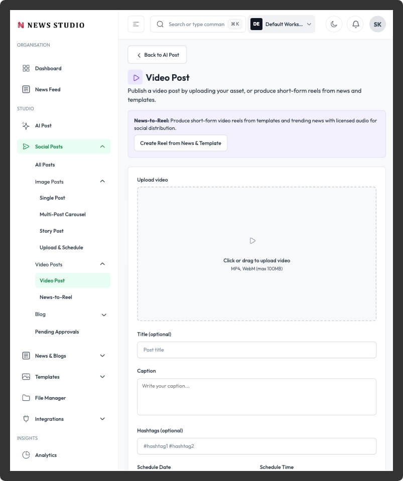 HyperFast News - Social platform account connections and media integrations