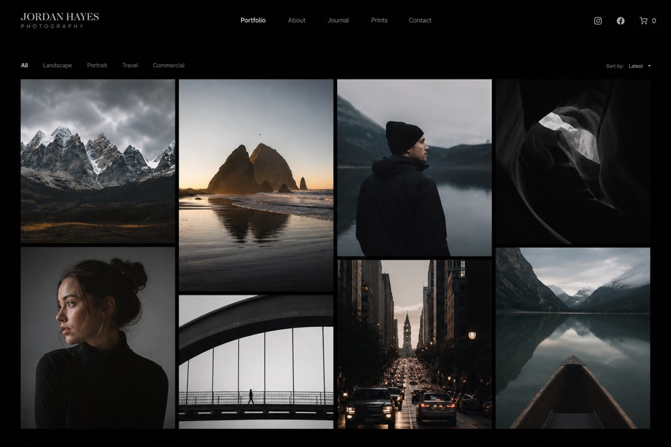 Portfolio website example